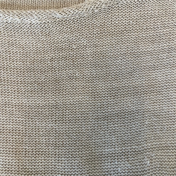 Cynthia Steffe Oatmeal Beige Sleeveless Knit Bodycon Ruffle Dress Size Small - Picture 6 of 6